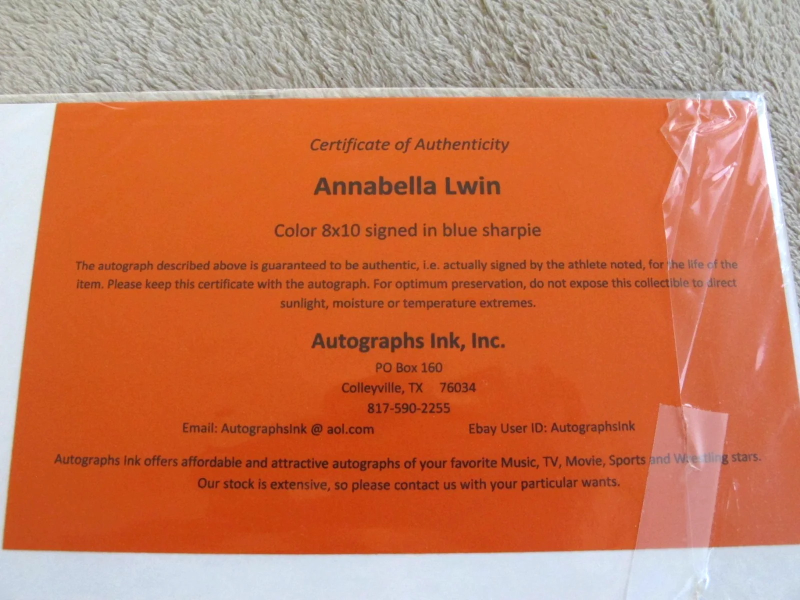 Annabella Lwin SIGNED ~ BOW WOW WOW Original Autographed 8X10 photo with COA, image 3