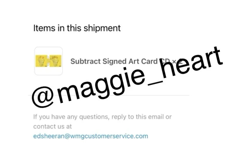 Subtract By Ed Sheeran Signed Album Authentic, image 2