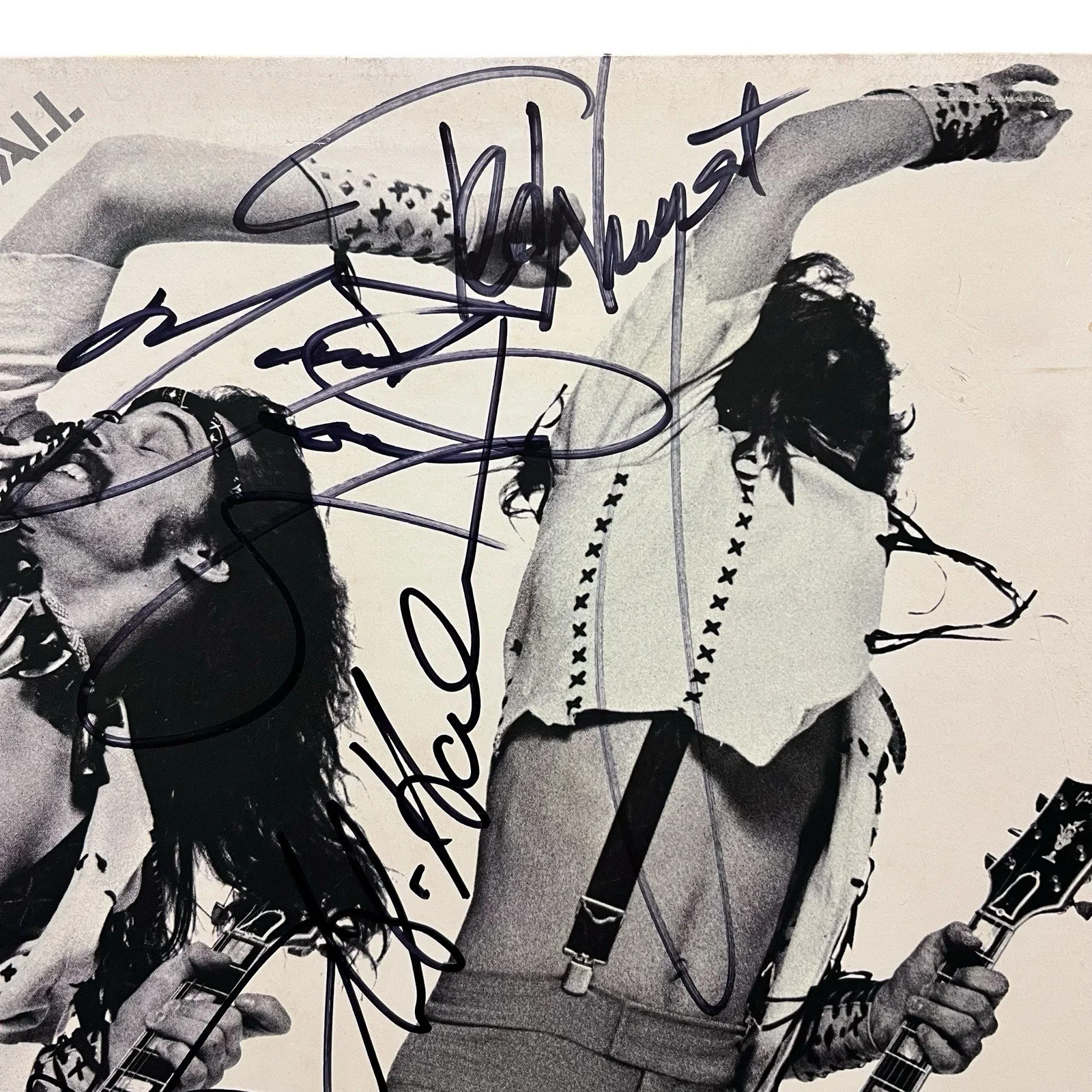 Ted Nugent Derek St. Holmes Meat Loaf Signed Free For All Vinyl Album, изображение 2