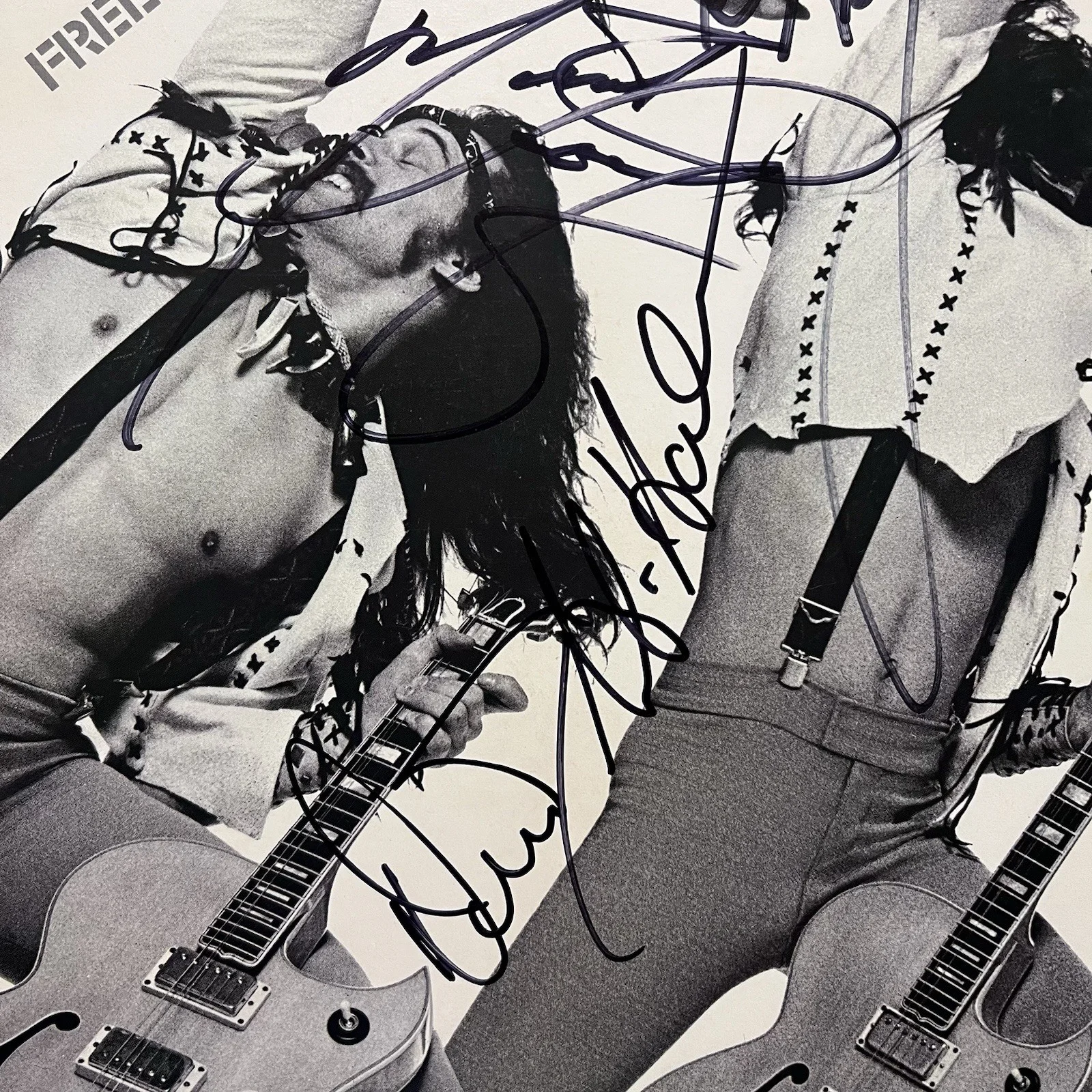 Ted Nugent Derek St. Holmes Meat Loaf Signed Free For All Vinyl Album, изображение 3