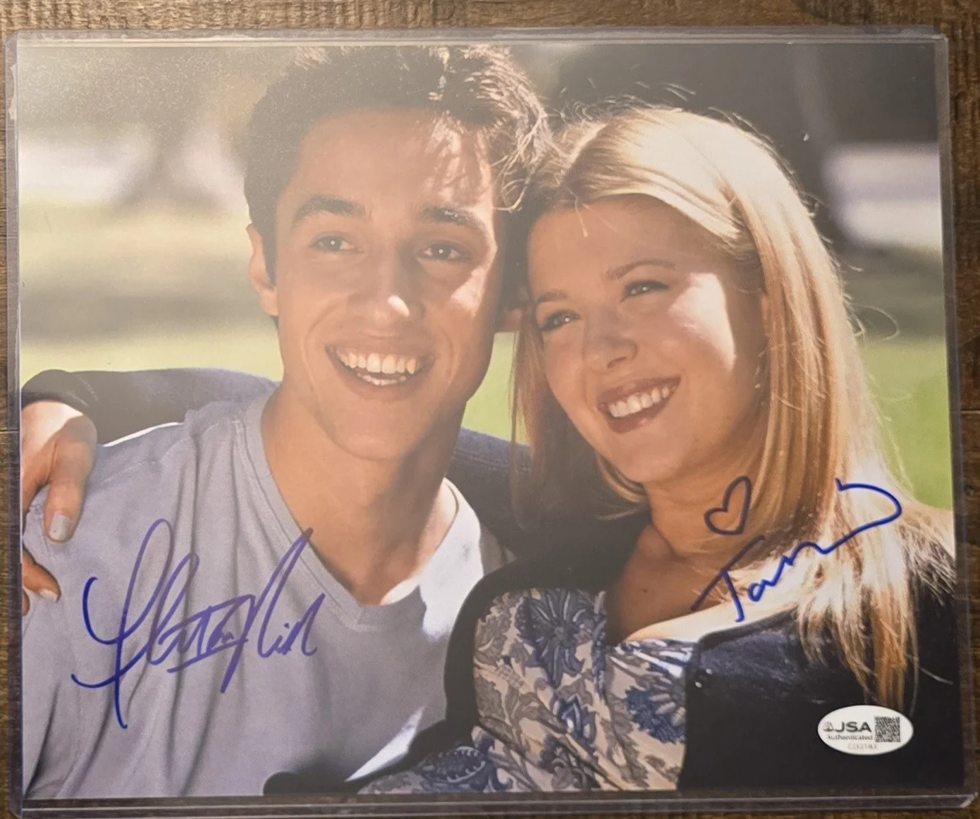 Thomas Ian Nicholas and Tara Reid — Thomas Ian Nicholas and Tara Reid signed American Pie 8x10 picture. Comes...