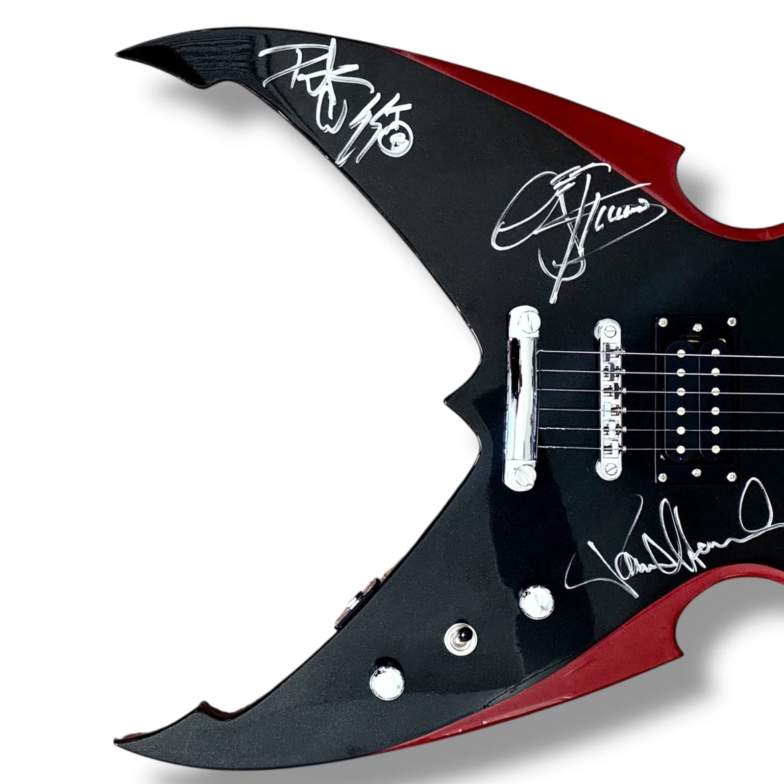 Kiss Signed Guitar JSA COA Paul Stanley Gene Simmons Peter Criss Tommy Thayer, image 3