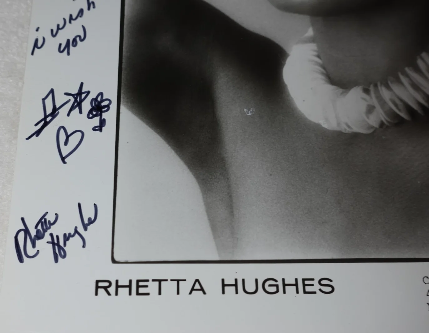 Rhetta Hughes SIGNED Soul R&B Singer Original Promotional Photo, изображение 4