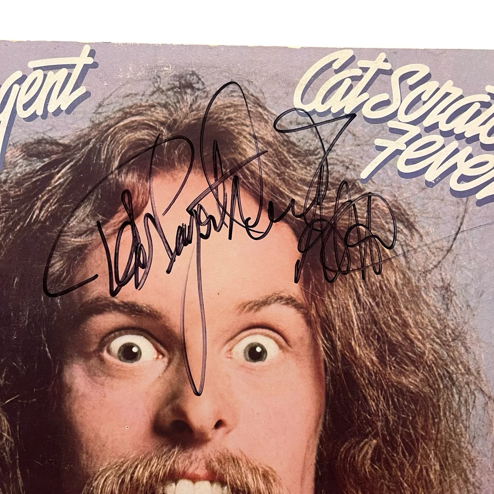 Ted Nugent Derek St. Holmes Signed Autographed Cat Scratch Fever Vinyl Album, изображение 2
