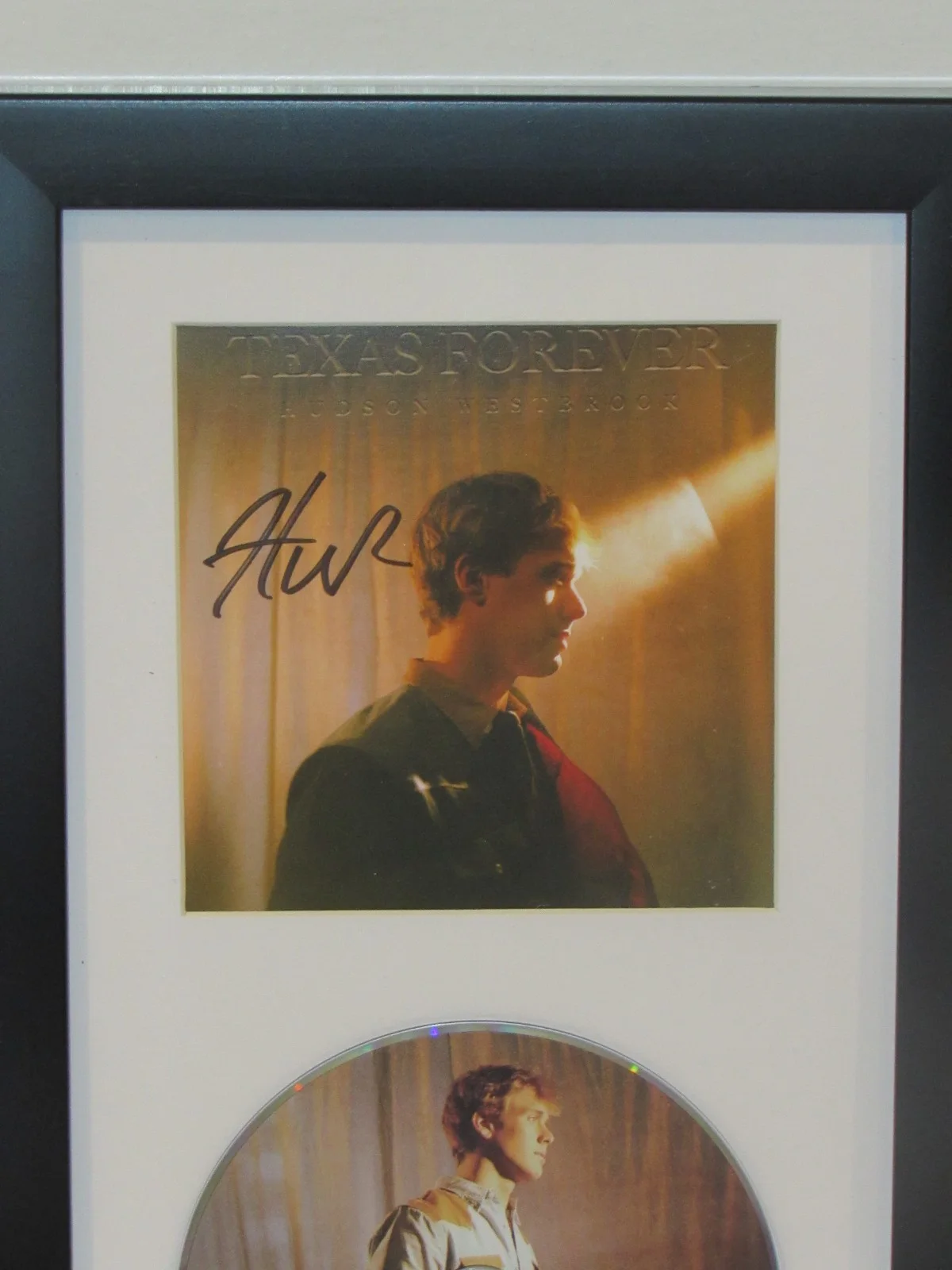 HUDSON WESTBROOK TEXAS FOREVER Hand Signed Framed CD Autographed, image 2