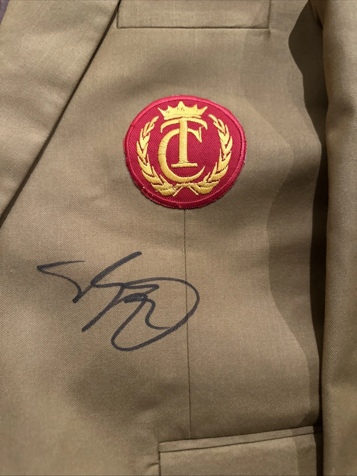 Adam Sandler — Adam Sandler Signed Autographed Happy Gilmore Gold Jacket! Psa Coa, image 2