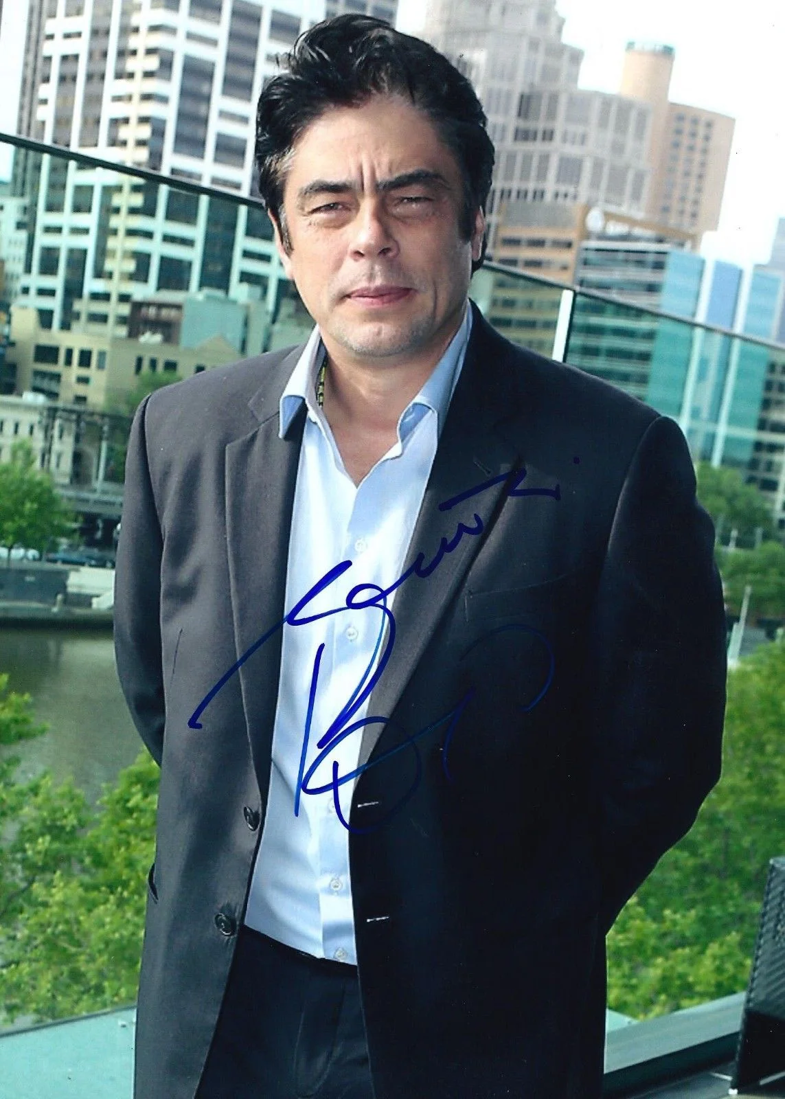 benicia del toro — Benicio Del Toro signed 8x10 Photo in person. Proof - Sicario, Star Wars