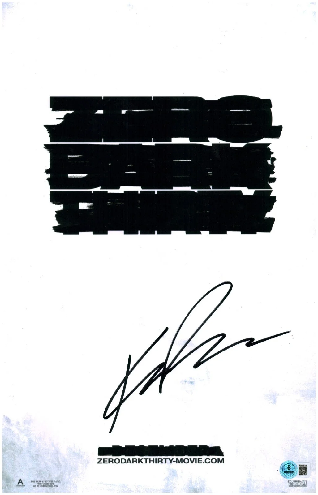 kathryn bigelow — Kathryn Bigelow Signed Autographed Zero Dark Thirty 11x17 Photo Poster BAS COA
