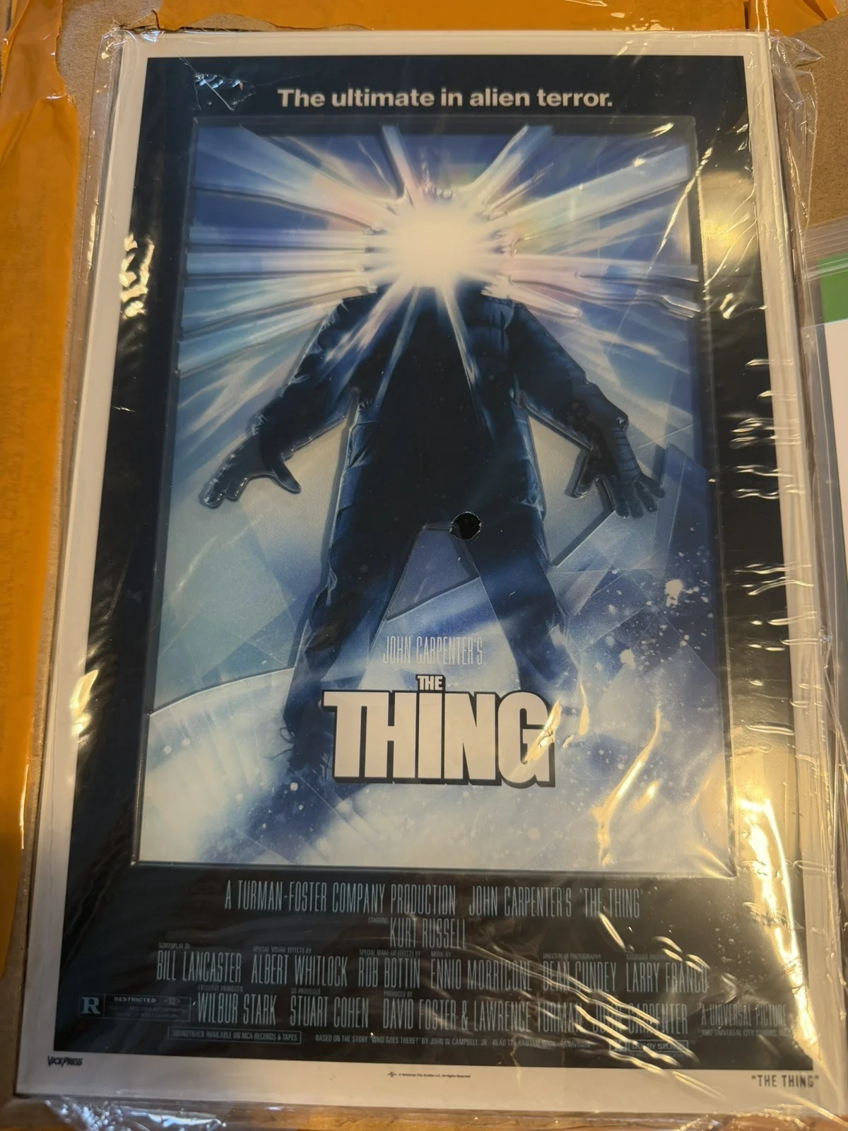 The Thing Theatrical Key-Art - Multi-Layer Acrylic Panel 7x10.5” By Drew Struzan, image 2