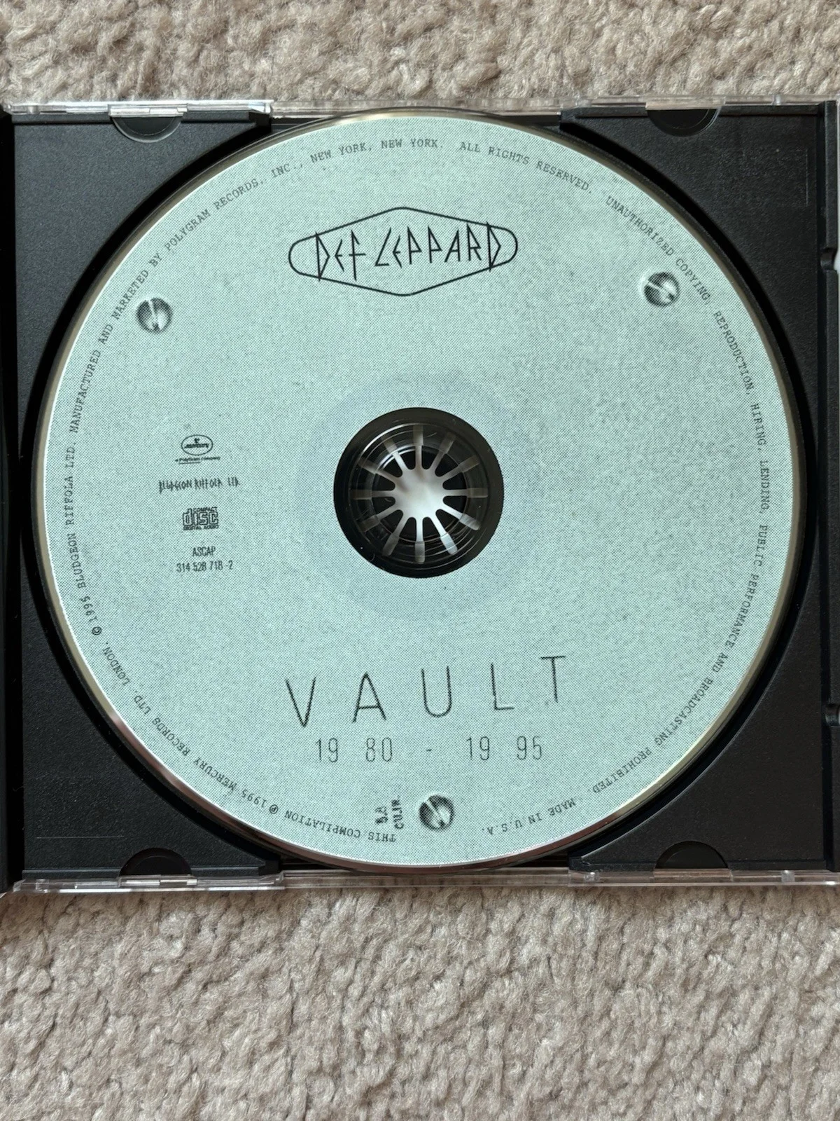 Def Leppard Signed Autographed CD The Vault Greatest Hits Joe Elliott JSA LOA!, изображение 4