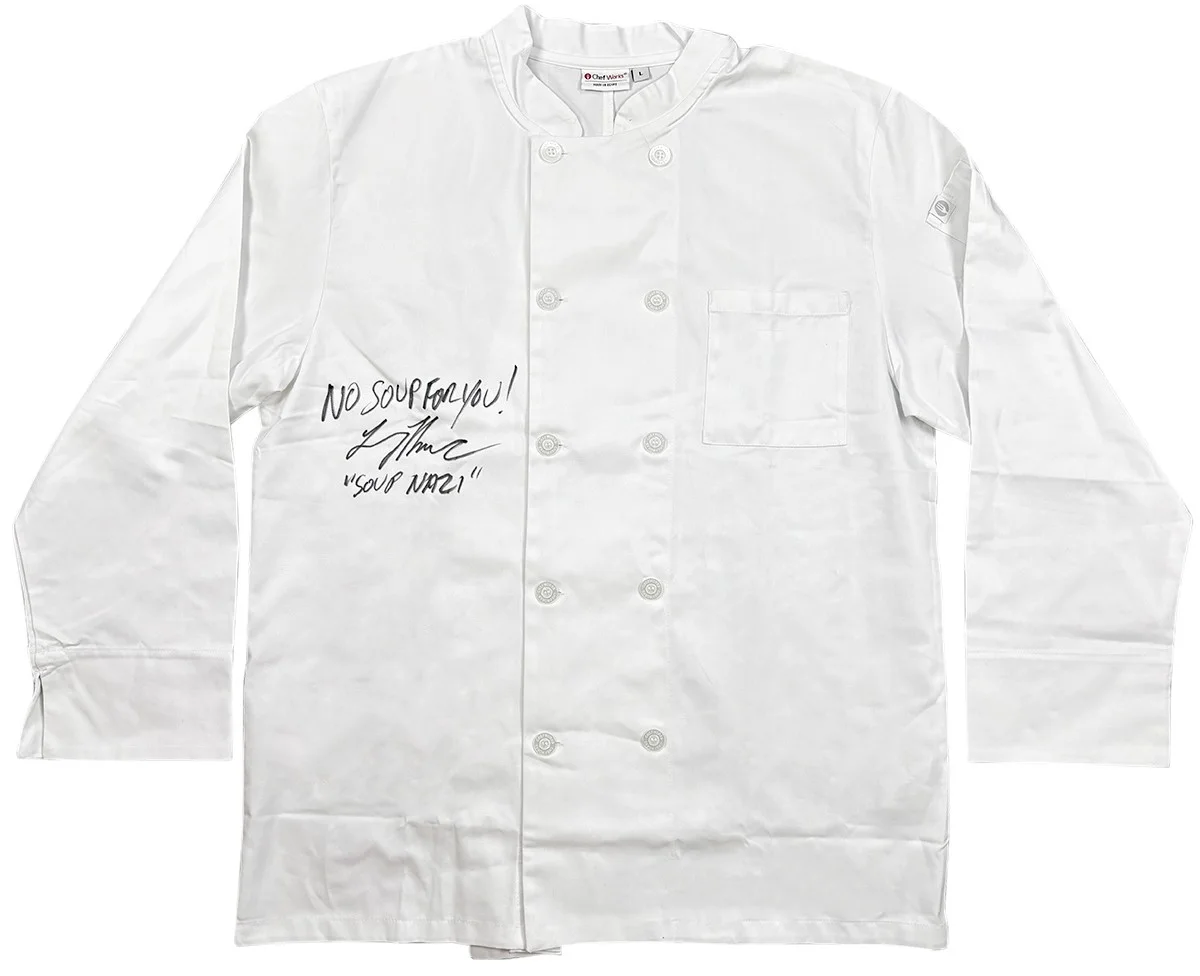 Larry Thomas — Larry Thomas Signed Autographed Seinfeld Chef Coat No Soup For You TRISTAR