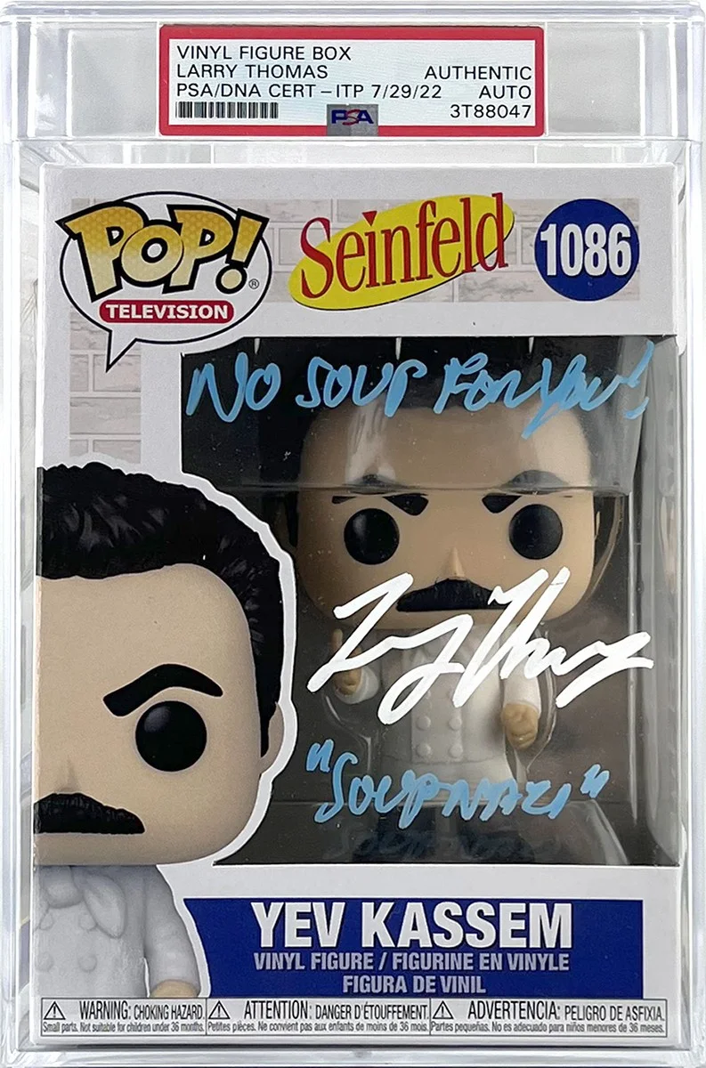 Larry Thomas — Larry Thomas Signed Autographed Seinfeld Soup Nazi Funko Pop! PSA Encapsulated