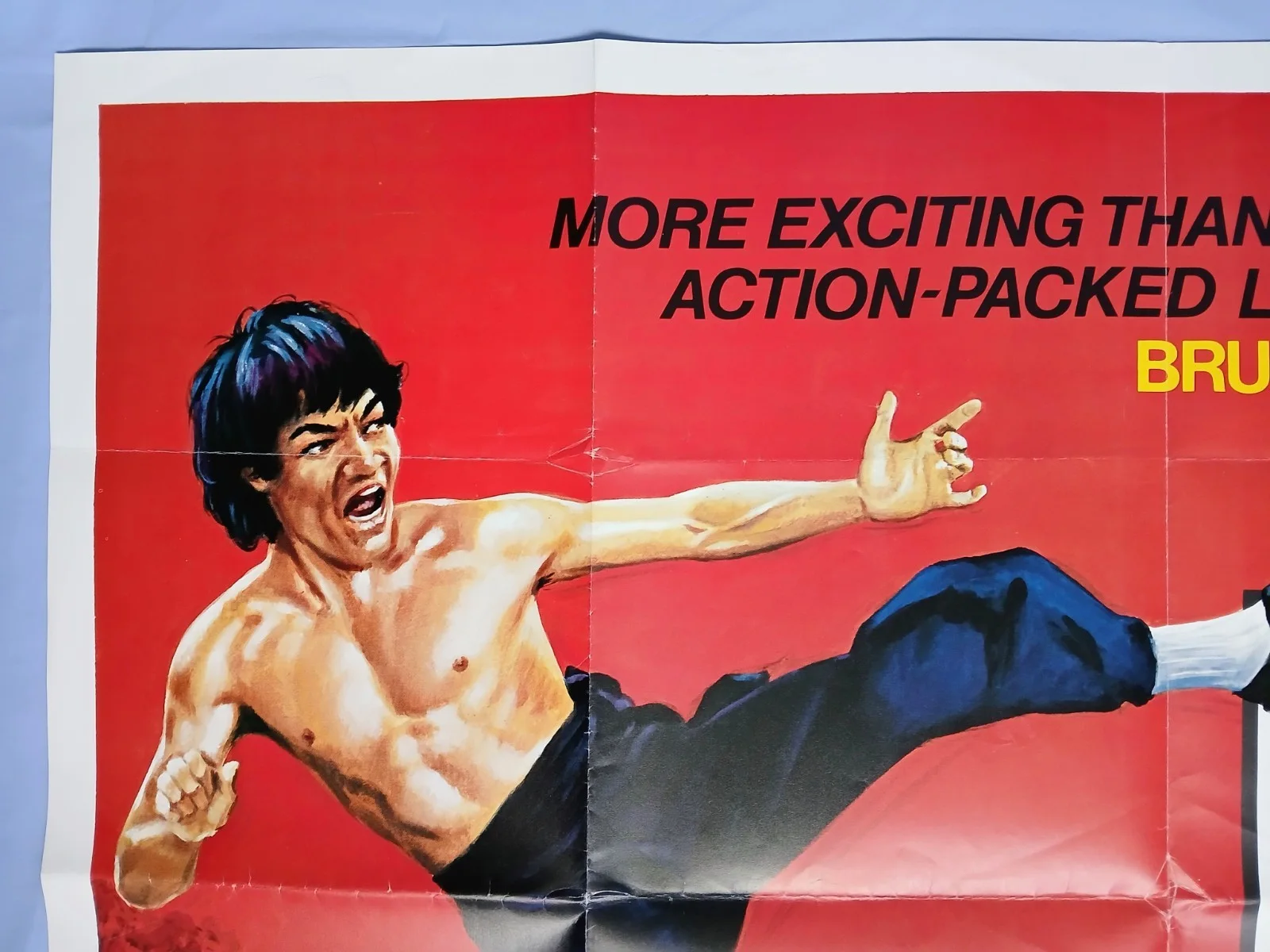 BIG BOSS 2 (1976) rare original UK quad poster in vgc - Bruceploitation Kung Fu, изображение 2