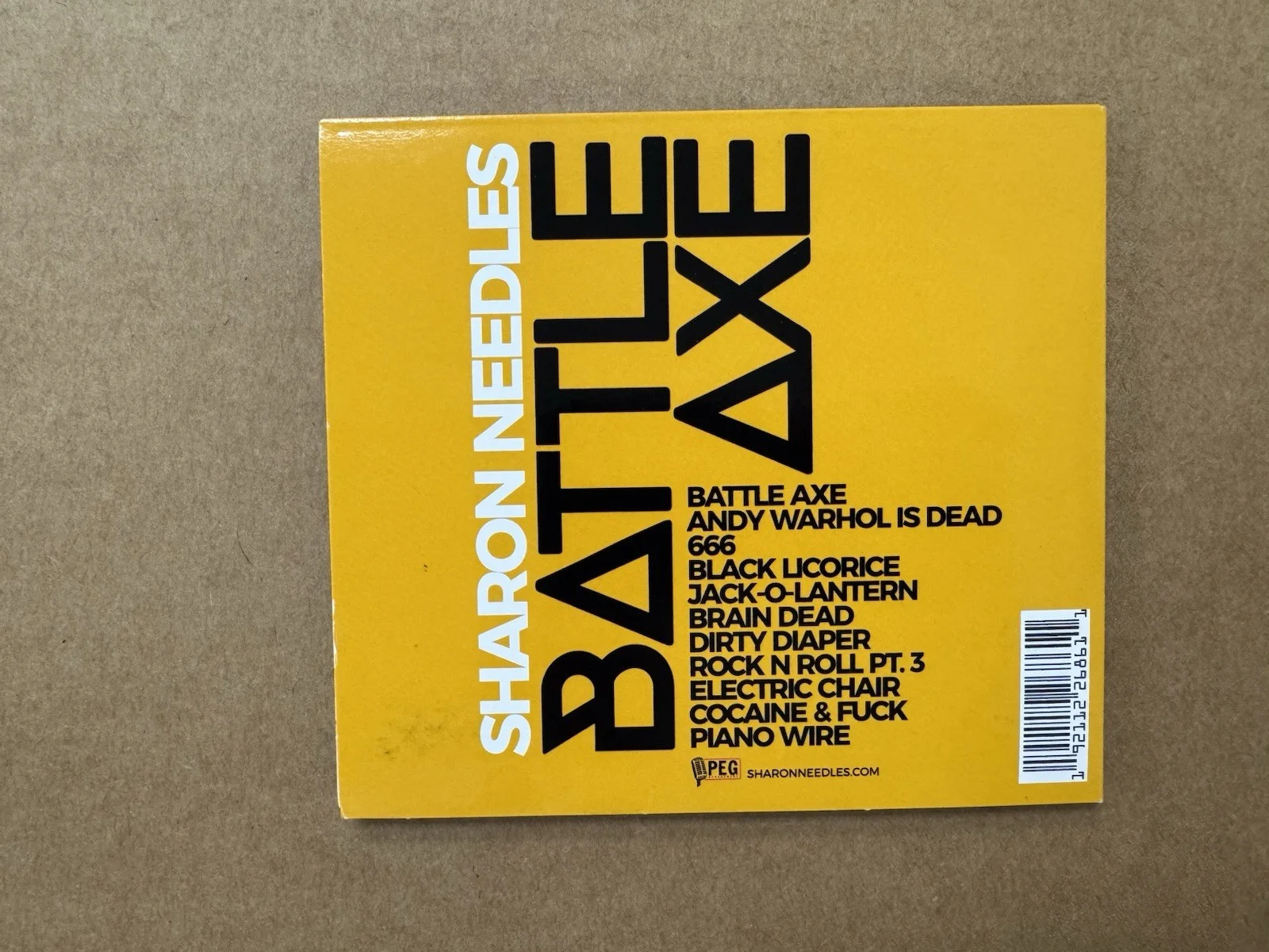 NEW Sharon Needles signed Drag Race Autographed BATTLE AXE CD ALBUM PSA COA RPDR, image 3