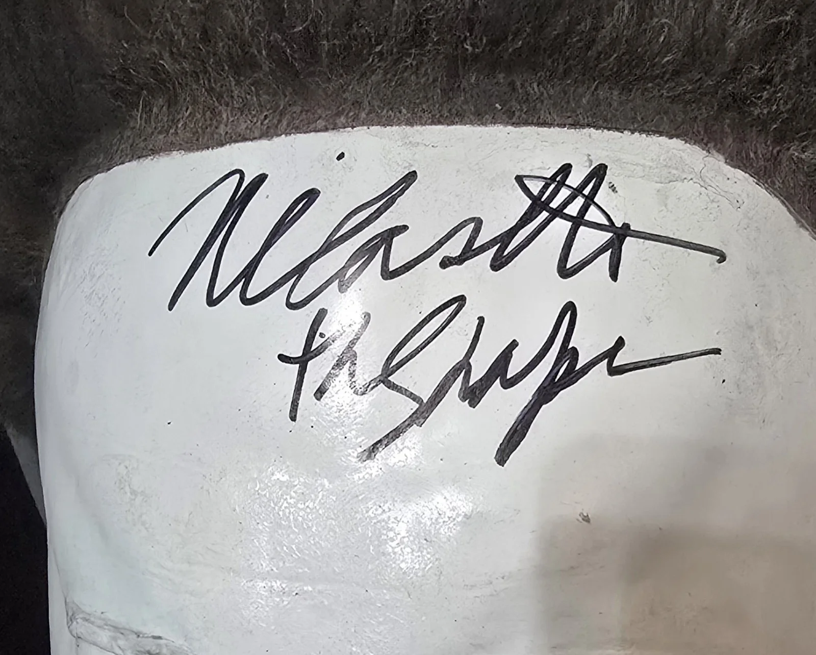 Nick Castle — Nick Castle signed Michael Myers Halloween Full Size Mask with The Shape..., image 2