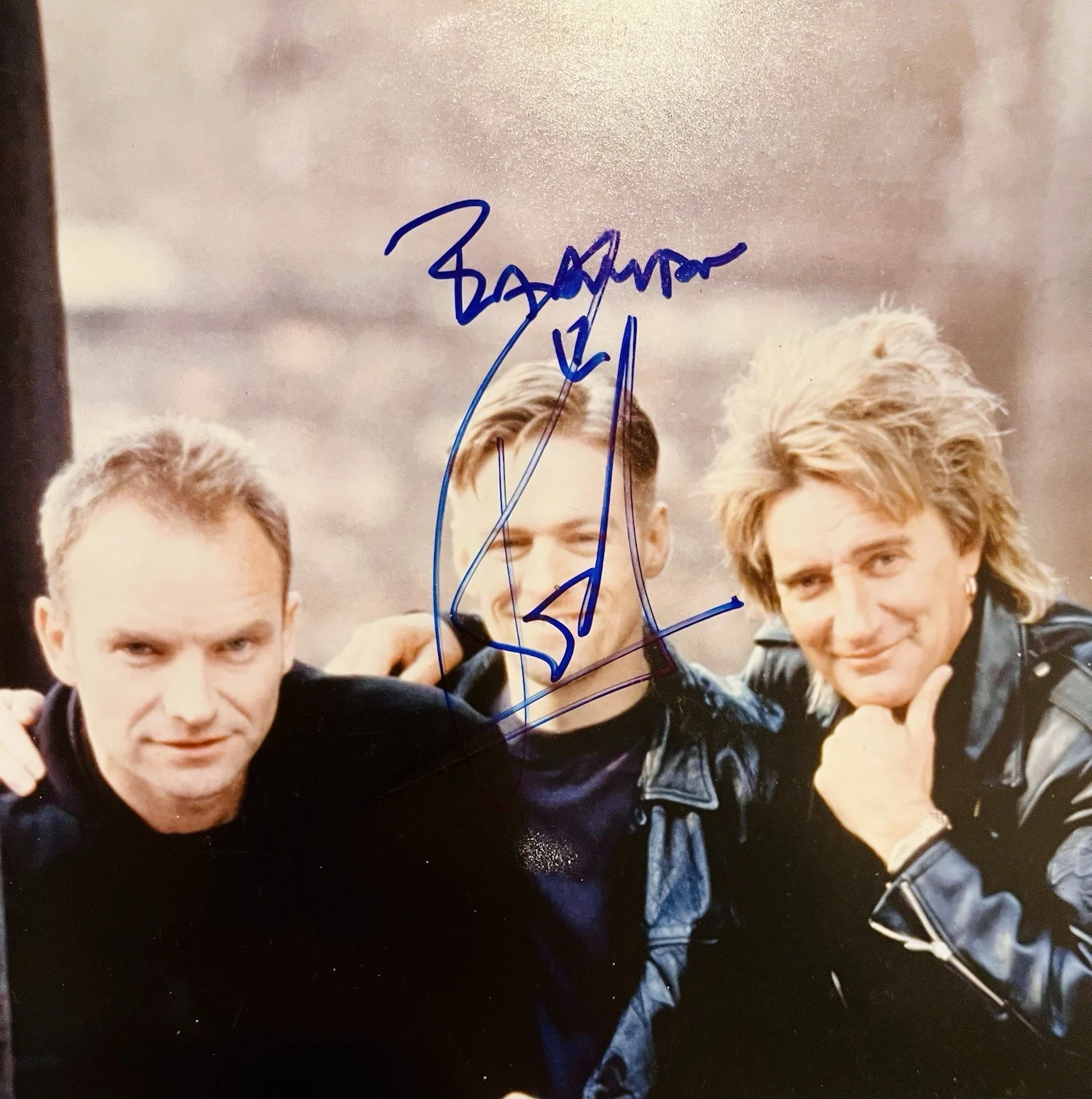 Rod Stewart & Brian Adams Signed 8x10 Photo Autograph JSA, изображение 2