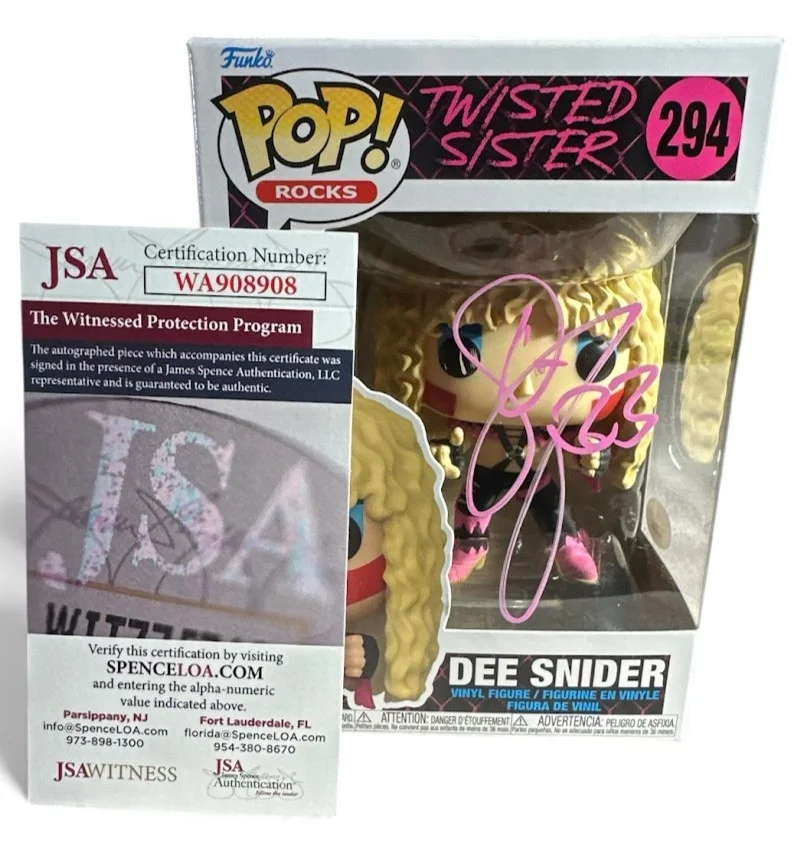 Twisted Sister Dee Snider Signed Autographed Funko Pop! #294 (JSA), image 3
