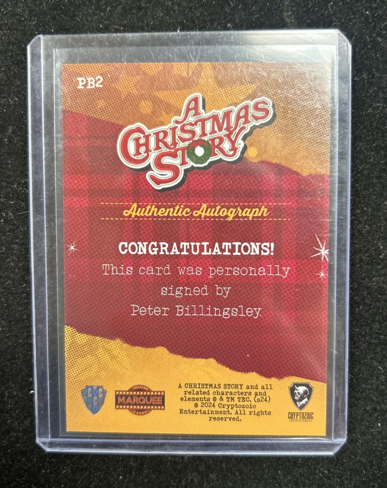 035/299 Cryptozoic 'A Christmas Story' Autographed by Peter Billingsley, image 2