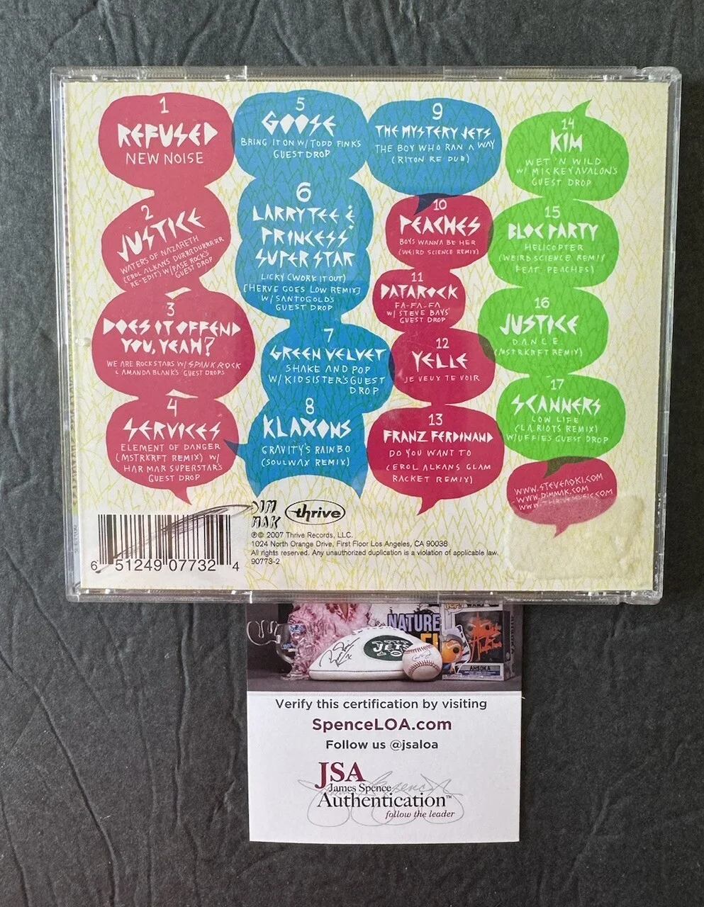 Steve Aoki Signed Pillowface and His Airplane Chronicles Cd Autographed DJ JSA, image 3