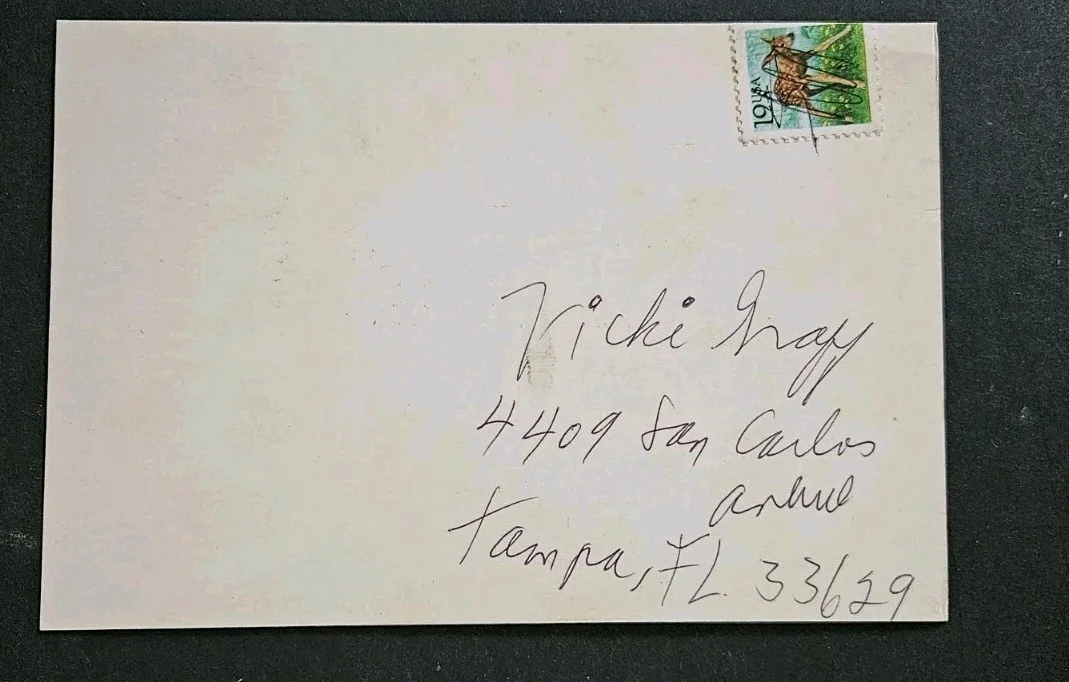 Shelly Winters Autographed Postcard Personalized, image 2