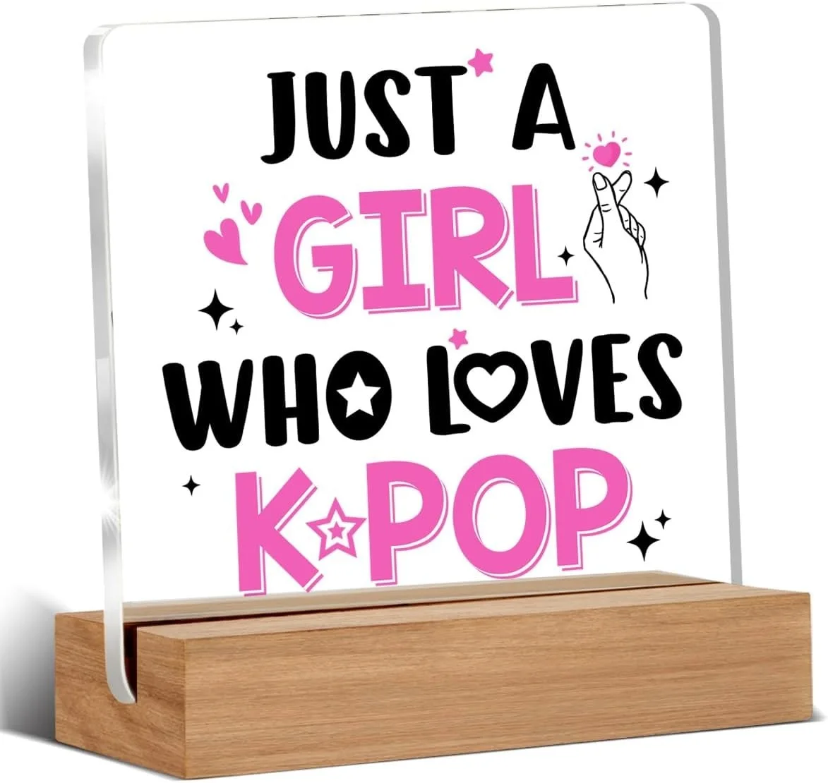 K-pop Gifts — Sentimental K-pop Desk Sign Decor - 4x4 Acrylic Plaque Gift for Music Lovers, изображение 3