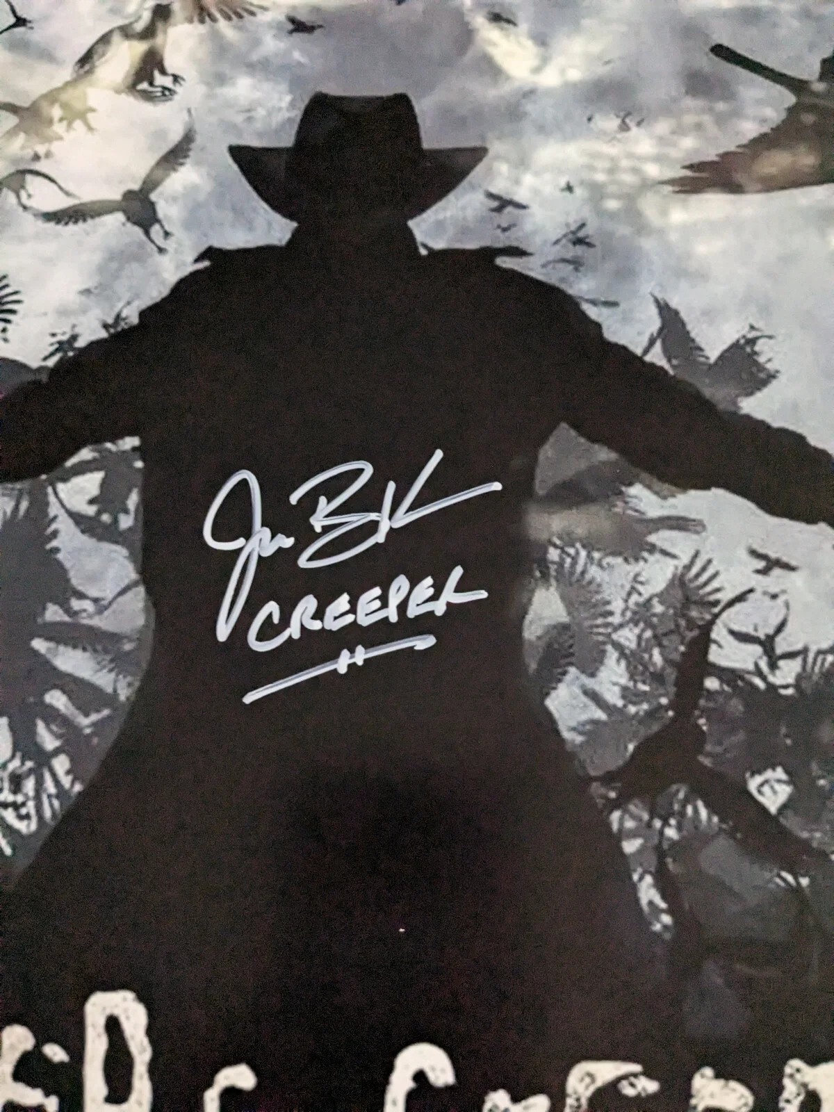 JONATHAN BRECK Signed Jeepers Creepers 11x17 Photo Creeper Autograph BAS JSA B, изображение 2