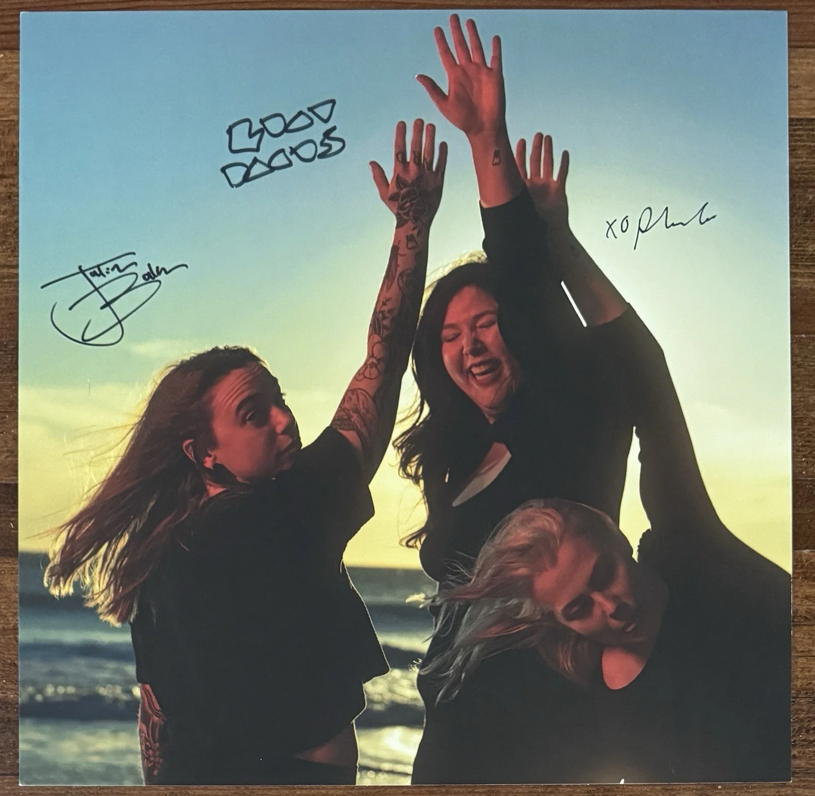 BOYGENIUS BAND SIGNED Album Art Card Autograph Beckett BAS COA & Record Vinyl LP, изображение 2