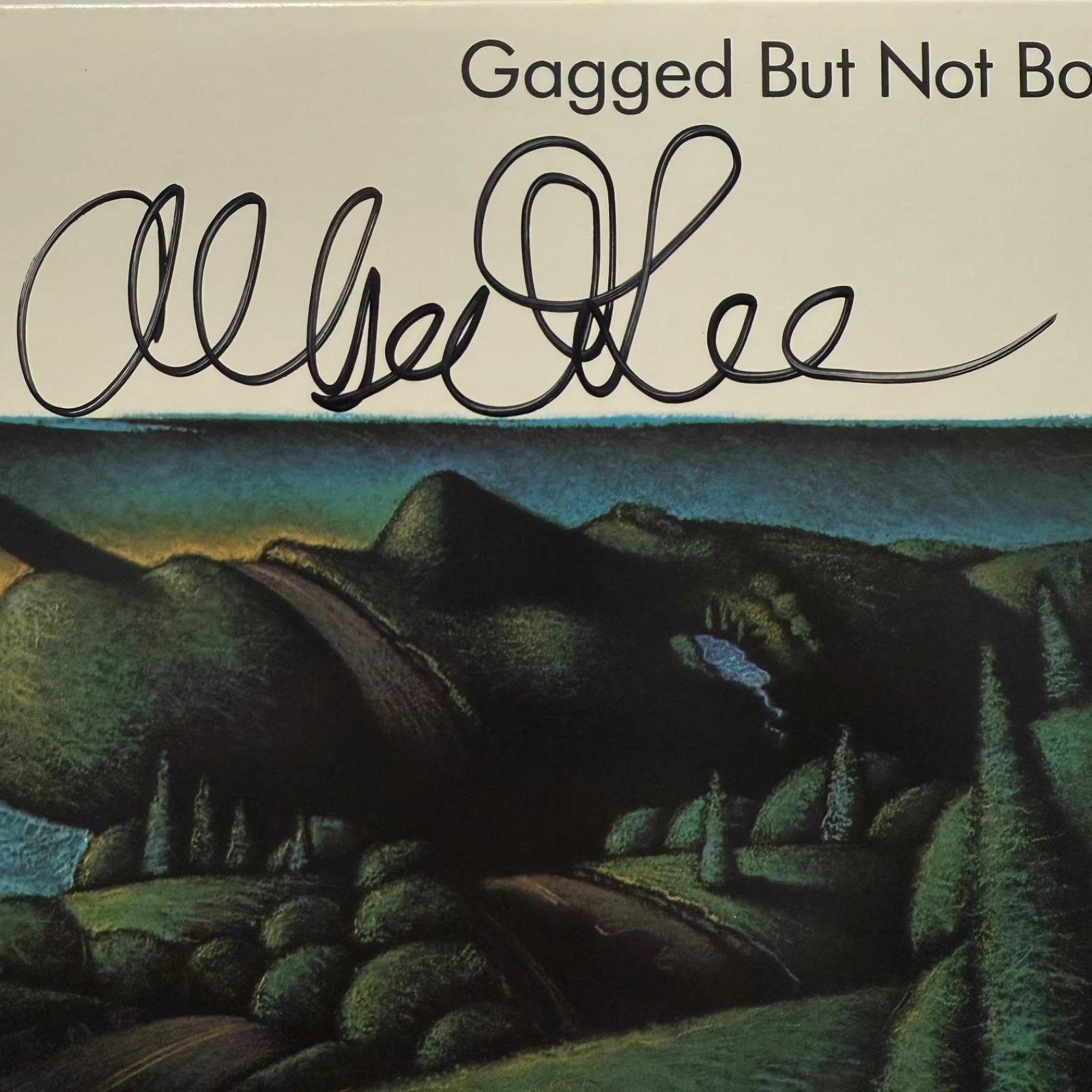 REDUCED - AUTOGRAPHED! ALBERT LEE "Gagged But Not Bound" MCA Audiophile vinyl NM, image 2
