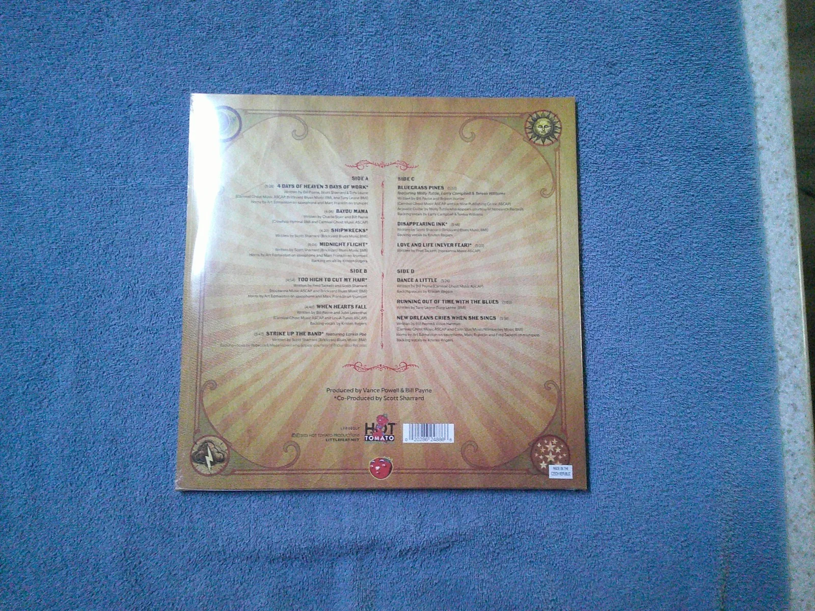 LITTLE FEAT - STRIKE UP THE BAND - INSERT - VINYL LP ALBUM JSA COA, image 3