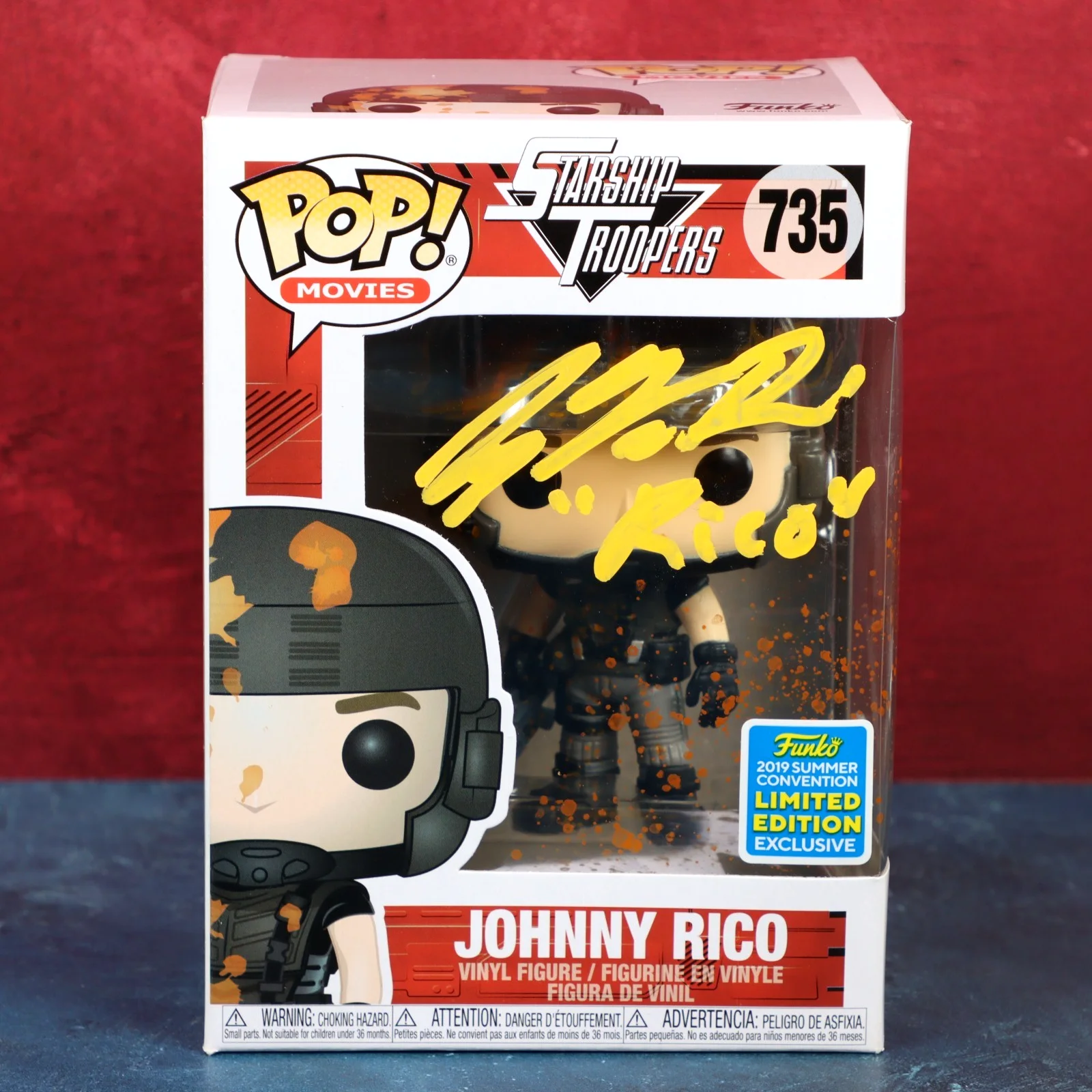 Casper Van Dien — Casper Van Dien Starship Troopers Signed Funko 735 Rico SDCC JSA COA Protector, изображение 2