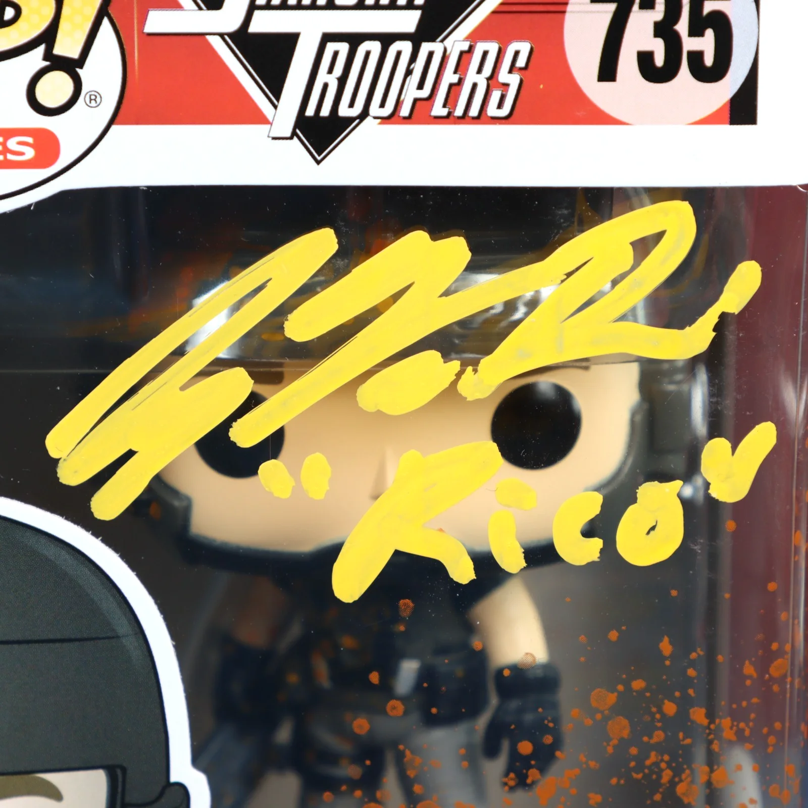 Casper Van Dien — Casper Van Dien Starship Troopers Signed Funko 735 Rico SDCC JSA COA Protector, изображение 3
