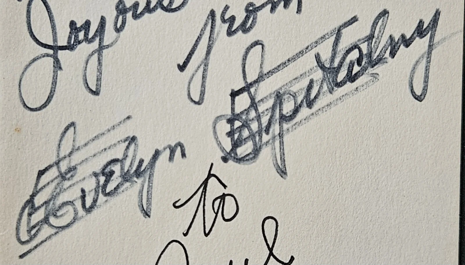 Violinist Evelyn Spitalny Signed Post/index Card Rare, изображение 2