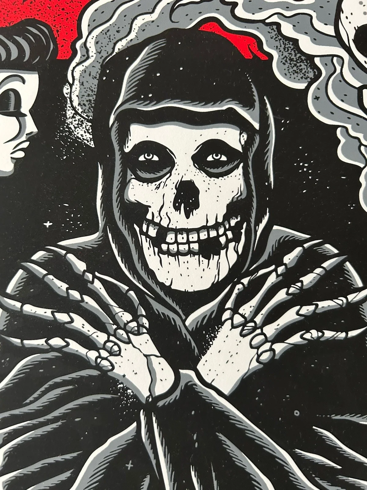 The MISFITS Jerry Only Signed Screen Print Concert Poster #83 of 110 Punk Rock, изображение 3