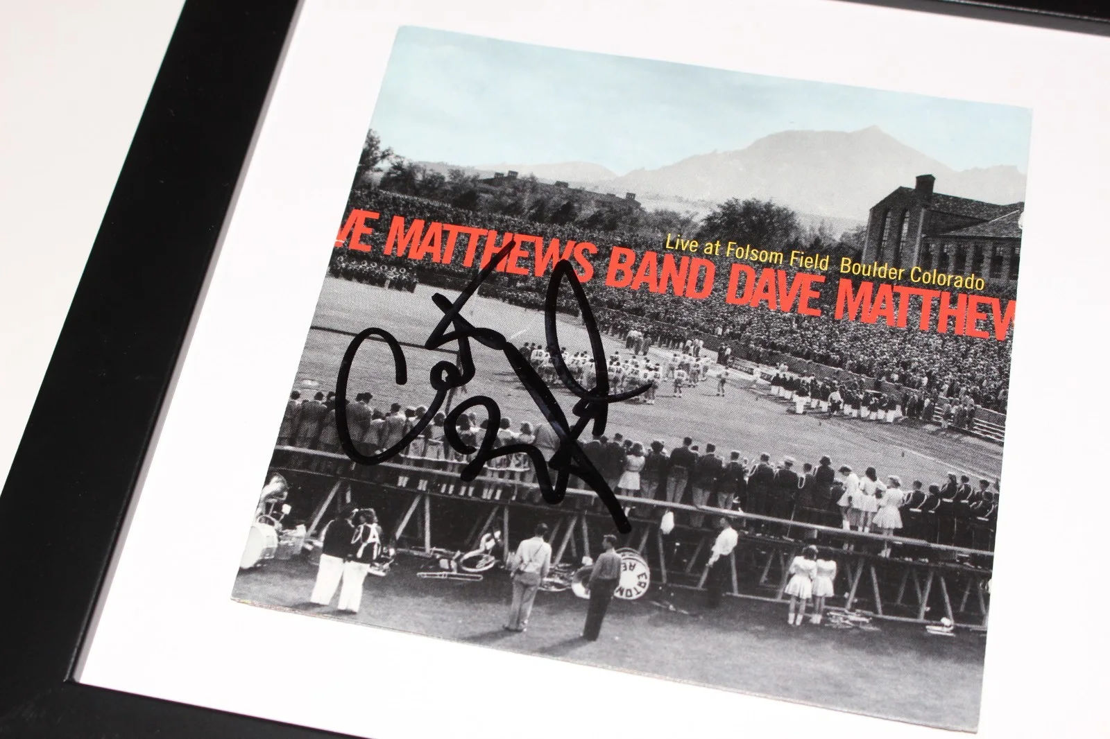 CARTER BEAUFORD SIGNED FRAMED DAVE MATTHEWS BAND LIVE CD COVER BECKETT BAS COA, изображение 3