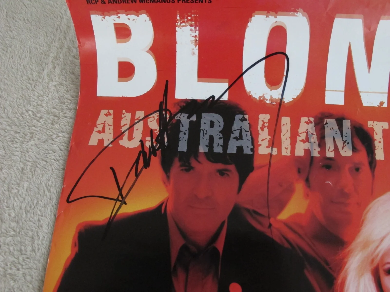 Blondie ~ Poster ~ Hand SIGNED By Debbie Harry & Chris Stein, image 2
