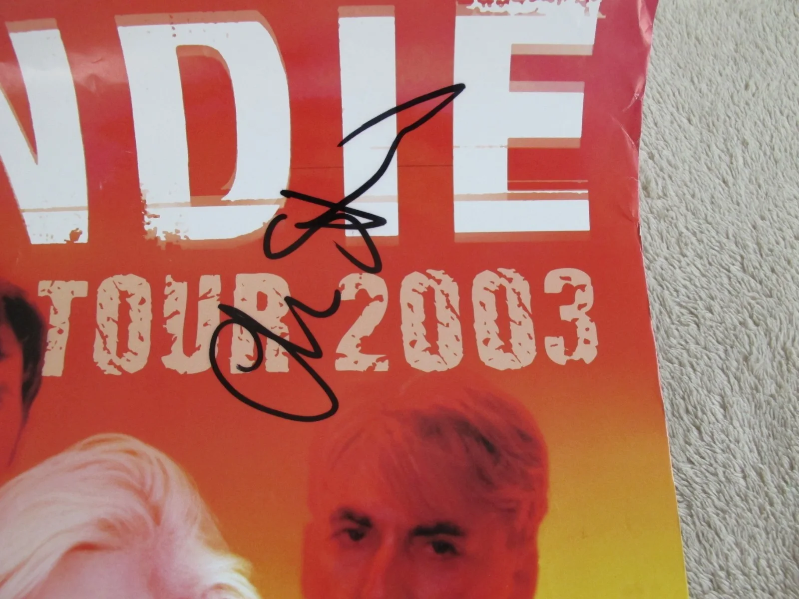 Blondie ~ Poster ~ Hand SIGNED By Debbie Harry & Chris Stein, image 3