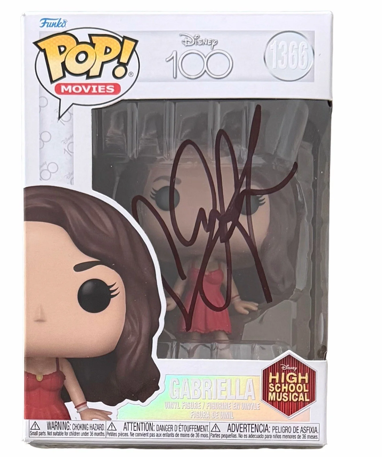 VANESSA HUDGENS — VANESSA HUDGENS SIGNED GABRIELLA FUNKO POP FIGURE HIGH SCHOOL MUSICAL w/JSA COA!, image 2