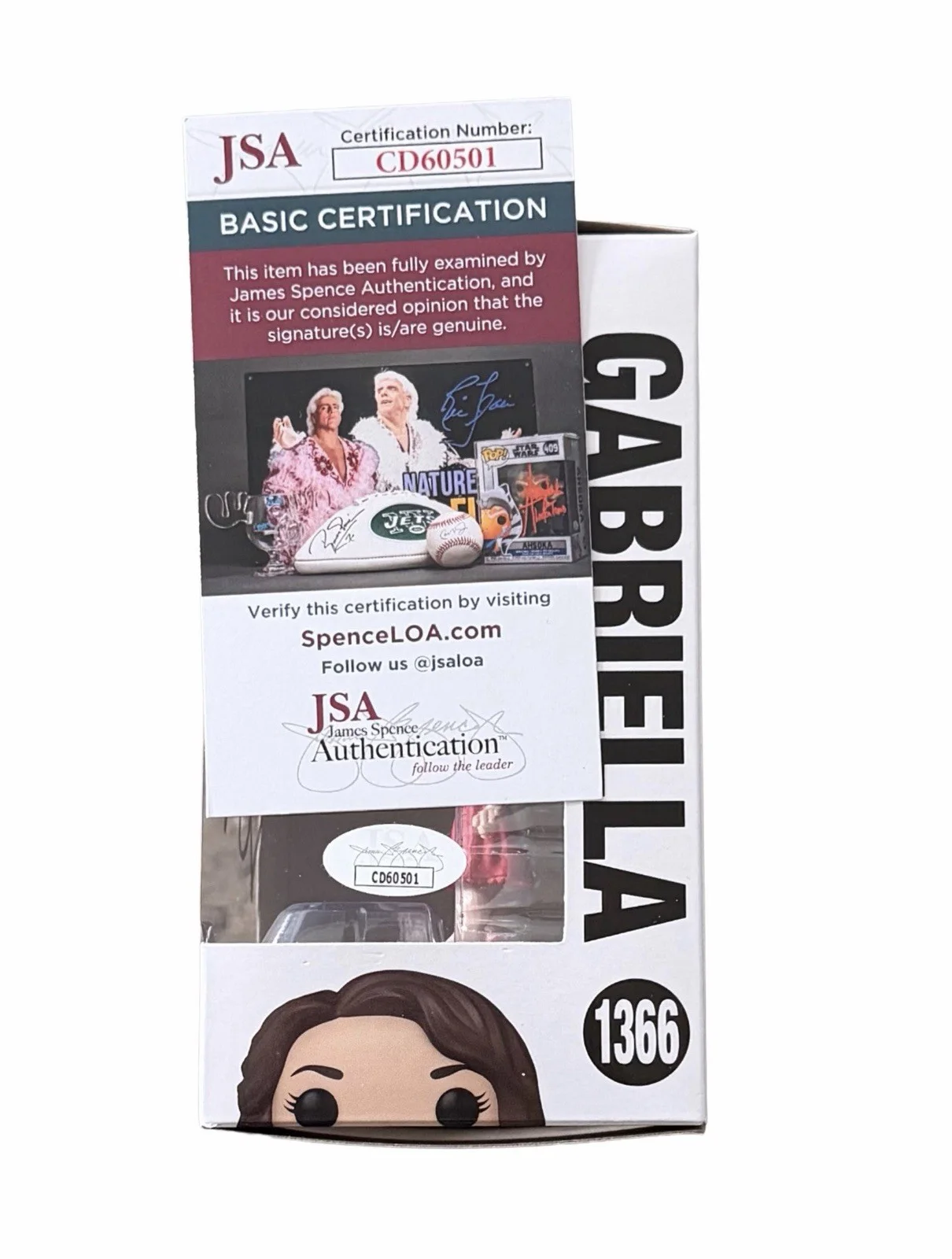 VANESSA HUDGENS — VANESSA HUDGENS SIGNED GABRIELLA FUNKO POP FIGURE HIGH SCHOOL MUSICAL w/JSA COA!, image 5