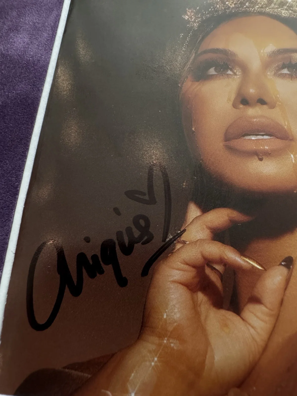 Chiquis Rivera Signed "Abeja Reina" CD Insert 11x14 Framed - ACOA, image 2