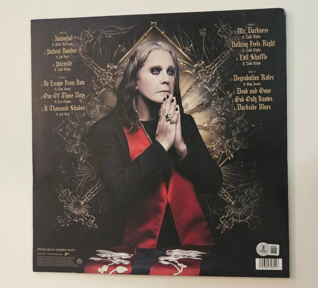 Zakk Wylde — ZAKK WYLDE SIGNED ALBUM RECORD OZZY OSBOURNE PATIENT NUMBER 9 SKETCH BECKETT BAS, изображение 2