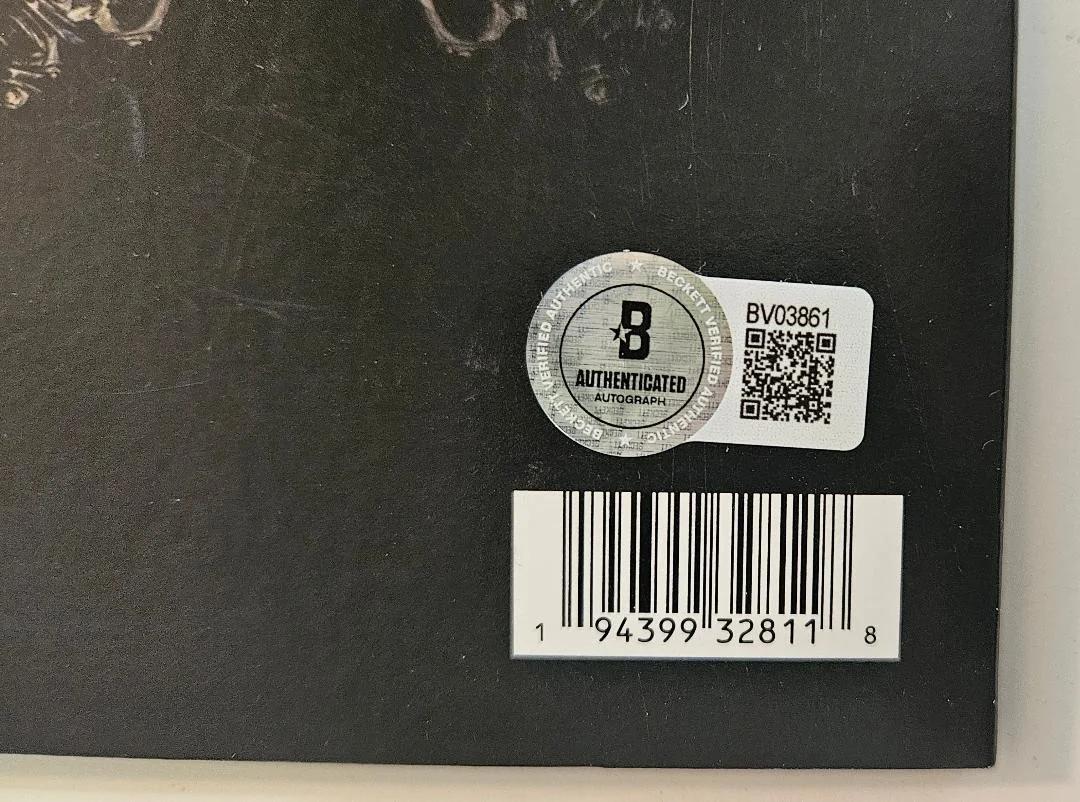 Zakk Wylde — ZAKK WYLDE SIGNED ALBUM RECORD OZZY OSBOURNE PATIENT NUMBER 9 SKETCH BECKETT BAS, изображение 3