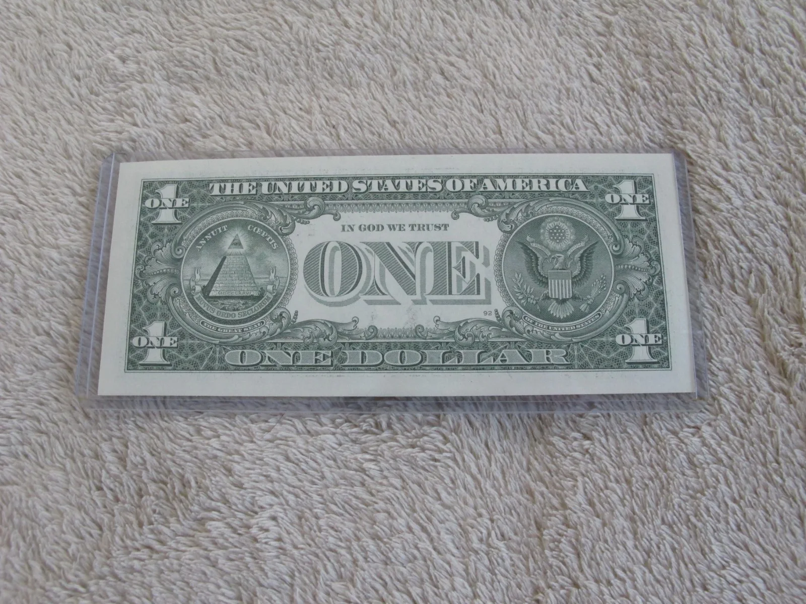 Alice Cooper SIGNED One Dollar Bill with COA ~ Autograph / Signature, image 3