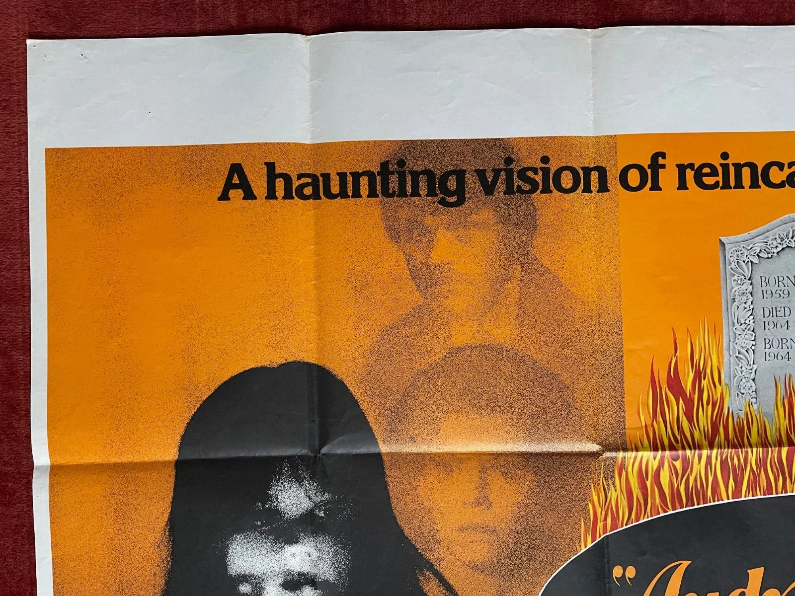 AUDREY ROSE (1977) Original UK Quad Horror Film Cinema Movie Poster, изображение 2
