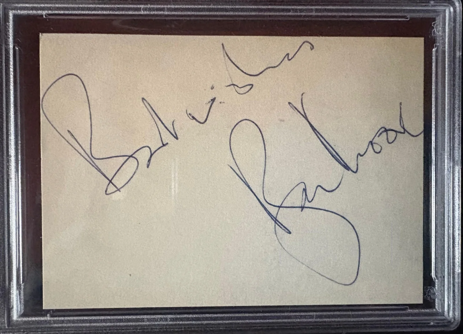 Roger Moore — ROGER MOORE SIGNED CUT PSA ENCAPSULATED JAMES BOND LIVE AND LET DIE BEST WISHES, изображение 2