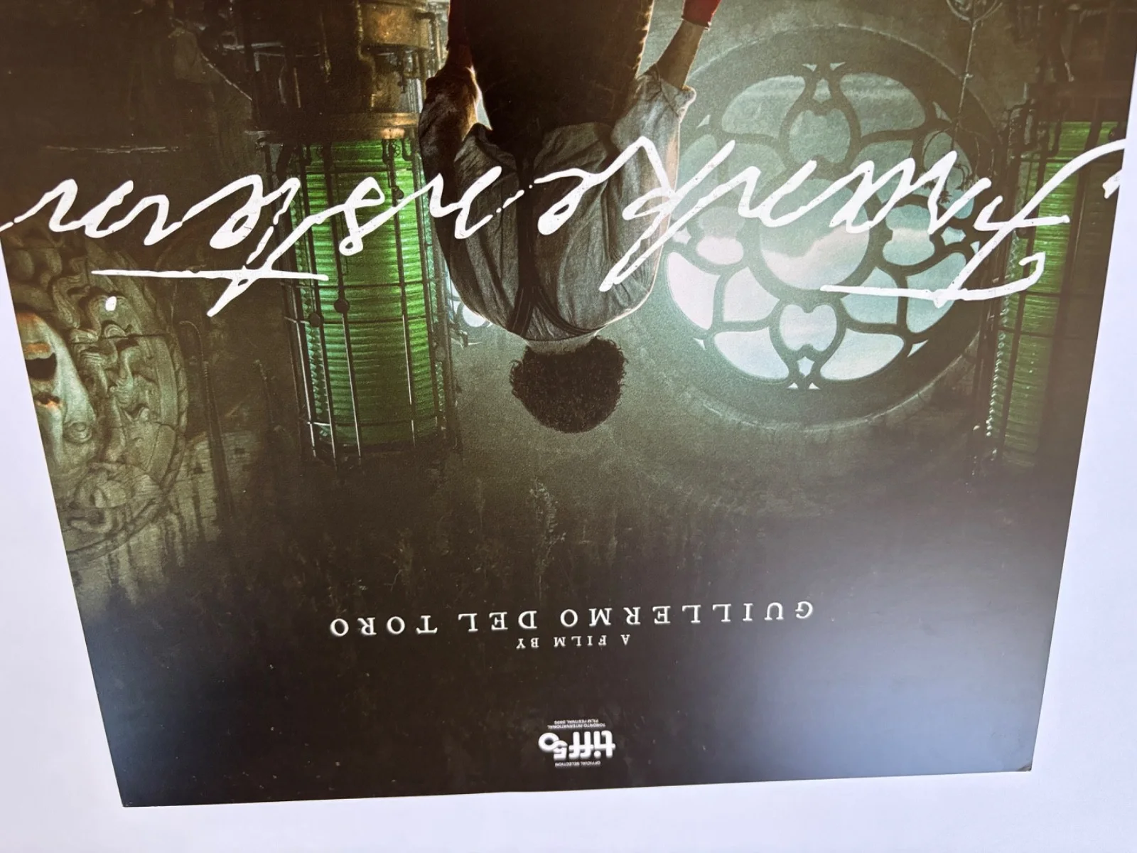 GUILLERMO DEL TORO SIGNED FRANKENSTEIN TIFF 50 11X17 MOVIE POSTER PHOTO BAS, изображение 3