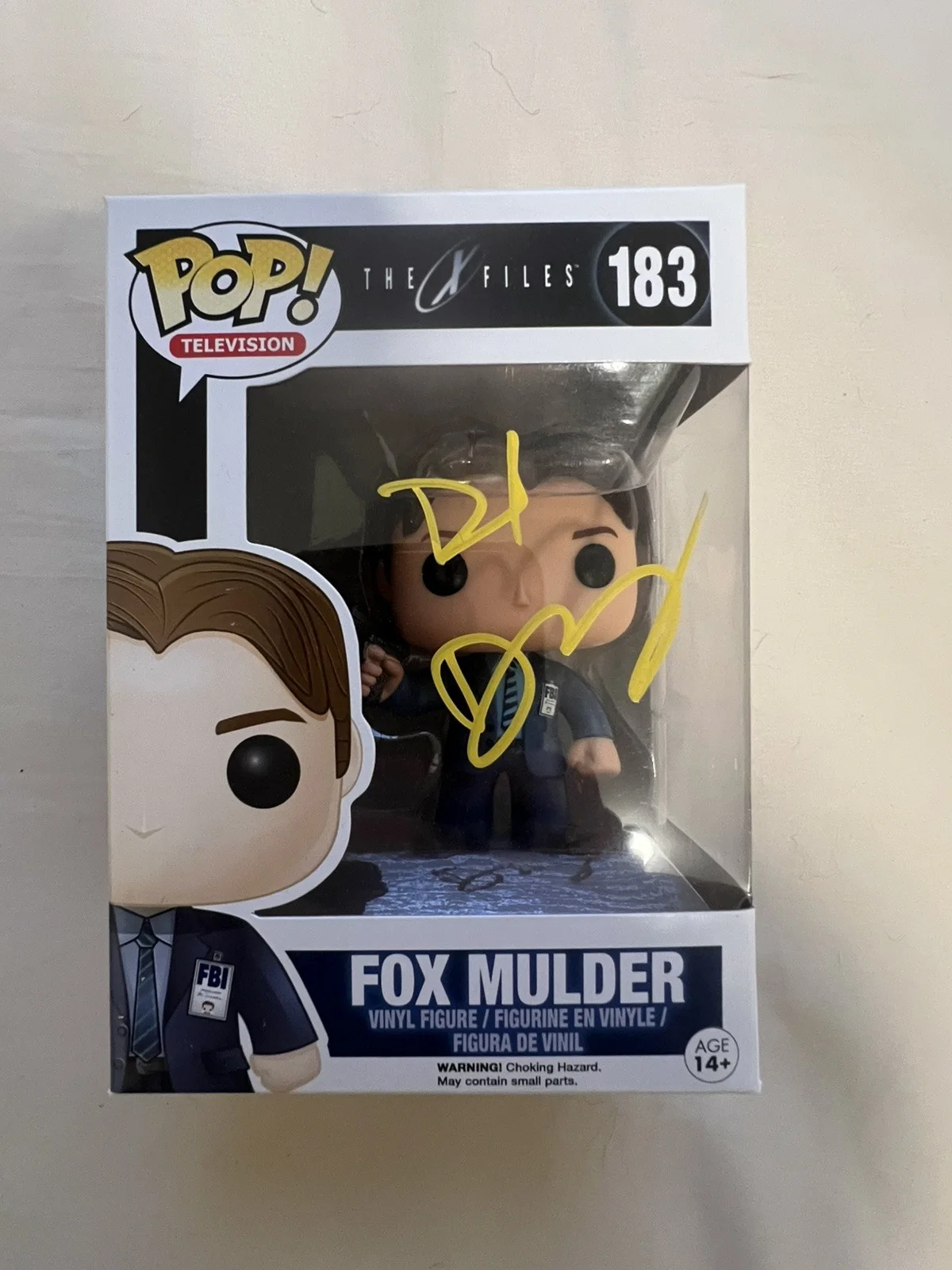 David Duchovny — David Duchovny Hand Signed Fox Mulder #183 Funko Pop JSA COA The X-files Auto!, image 2