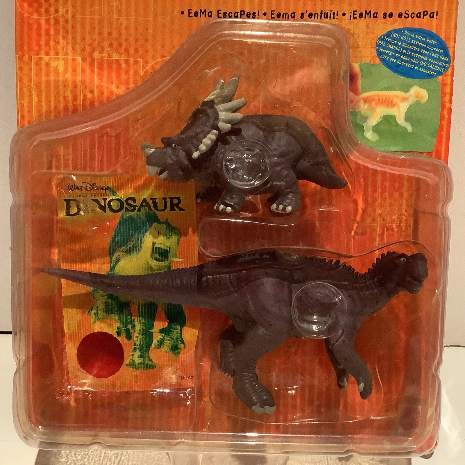 AG392 Rare Walt Disney Mattel Dinosaur (2000 film) Skelechangers Toy - MOSC, изображение 3