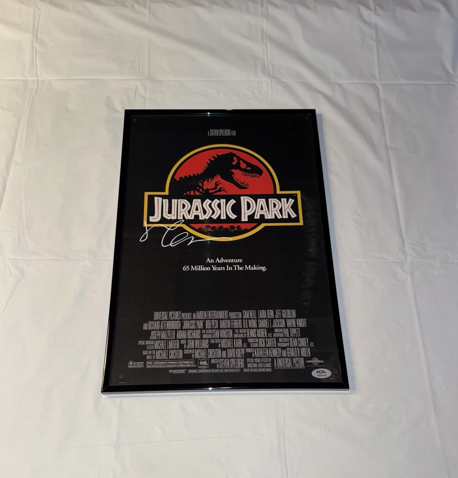 Jeff Goldblum — JEFF GOLDBLUM SIGNED AUTOGRAPH JURASSIC PARK MOVIE POSTER 12x18 PSA/DNA COA RARE, изображение 4