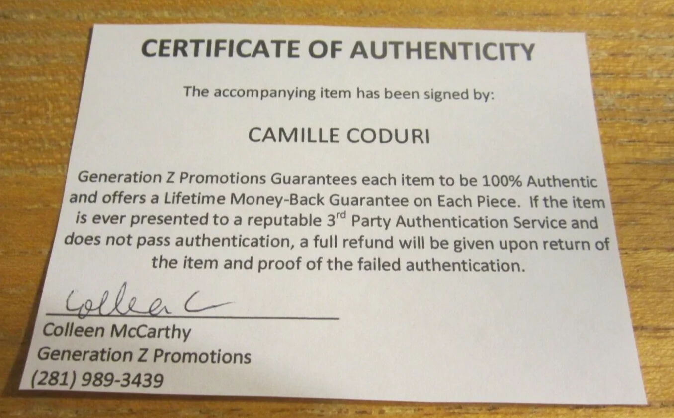 Camille Coduri — Camille Coduri Actress Autographed Signed 4X6 Photo "Doctor Who" Jackie Tyler, изображение 3