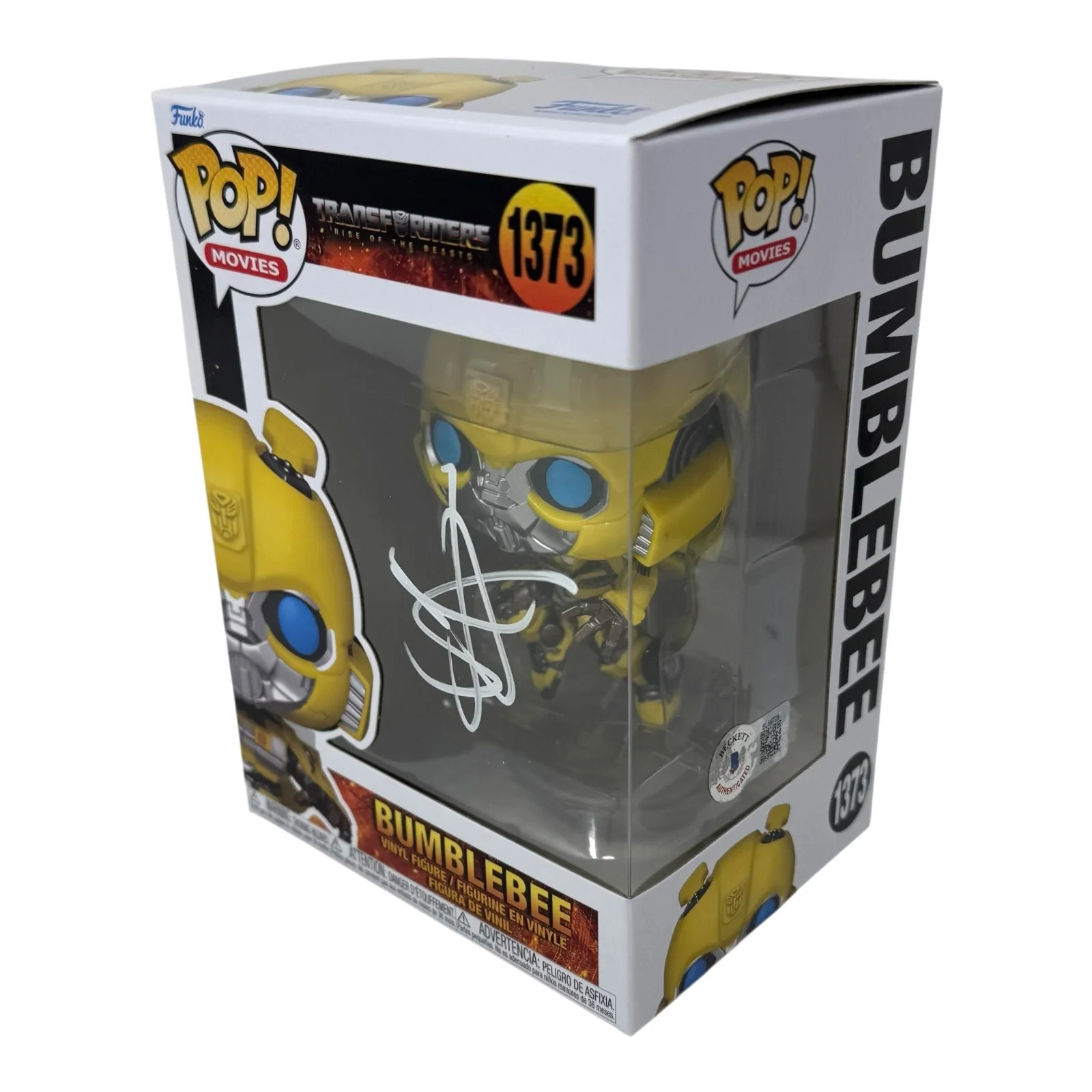 Shia LaBeouf — Shia LaBeouf Signed Transformers Bumblebee Funko Pop 1373 Autograph Beckett COA, изображение 2